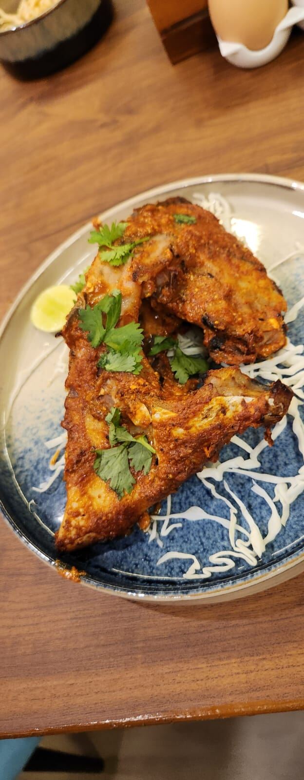 Cafreal fried chicken with coleslaw